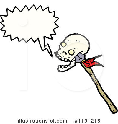 Royalty-Free (RF) Skull Clipart Illustration by lineartestpilot - Stock Sample #1191218