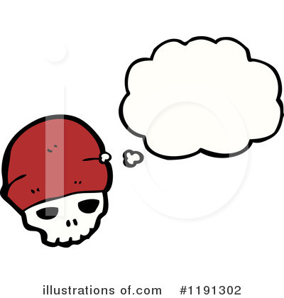 Royalty-Free (RF) Skull Clipart Illustration by lineartestpilot - Stock Sample #1191302