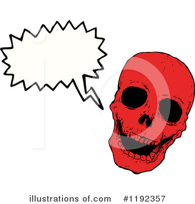 Royalty-Free (RF) Skull Clipart Illustration by lineartestpilot - Stock Sample #1192357