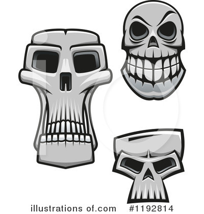 Royalty-Free (RF) Skull Clipart Illustration by Vector Tradition SM - Stock Sample #1192814