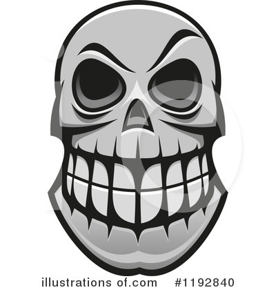 Royalty-Free (RF) Skull Clipart Illustration by Vector Tradition SM - Stock Sample #1192840