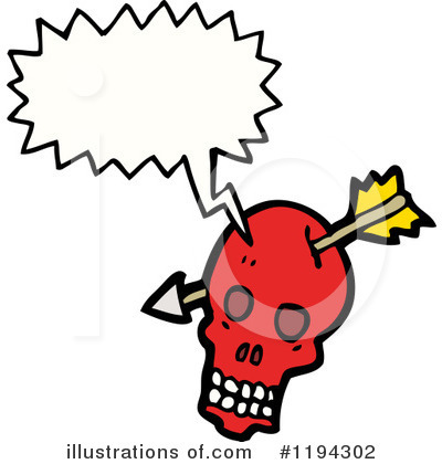 Royalty-Free (RF) Skull Clipart Illustration by lineartestpilot - Stock Sample #1194302