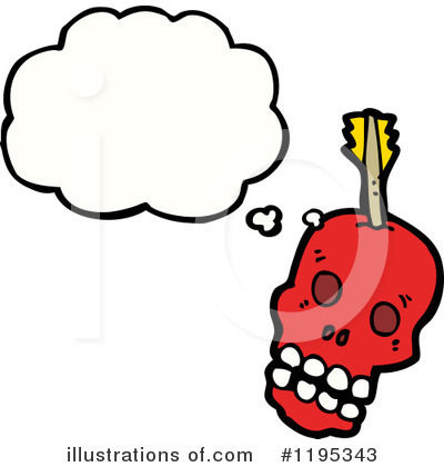 Royalty-Free (RF) Skull Clipart Illustration by lineartestpilot - Stock Sample #1195343