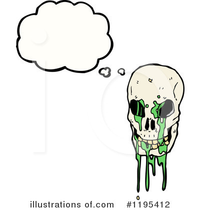 Royalty-Free (RF) Skull Clipart Illustration by lineartestpilot - Stock Sample #1195412