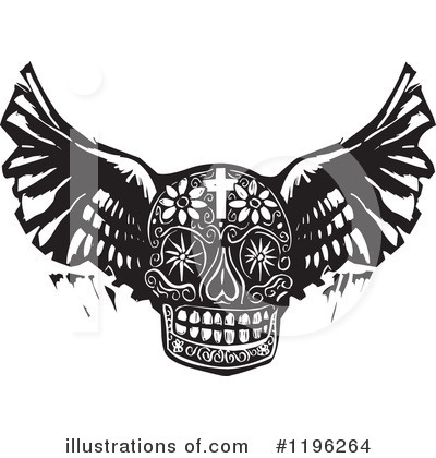 Royalty-Free (RF) Skull Clipart Illustration by xunantunich - Stock Sample #1196264