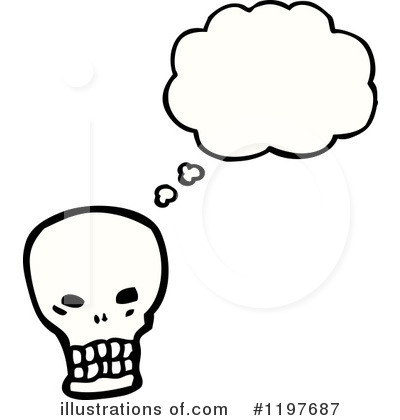 Royalty-Free (RF) Skull Clipart Illustration by lineartestpilot - Stock Sample #1197687