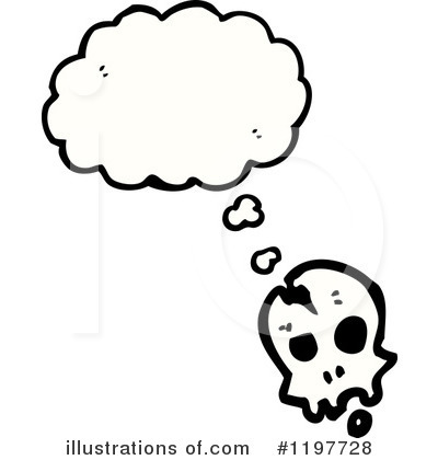 Royalty-Free (RF) Skull Clipart Illustration by lineartestpilot - Stock Sample #1197728