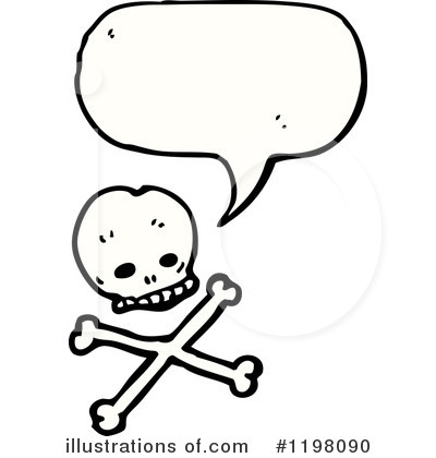 Royalty-Free (RF) Skull Clipart Illustration by lineartestpilot - Stock Sample #1198090