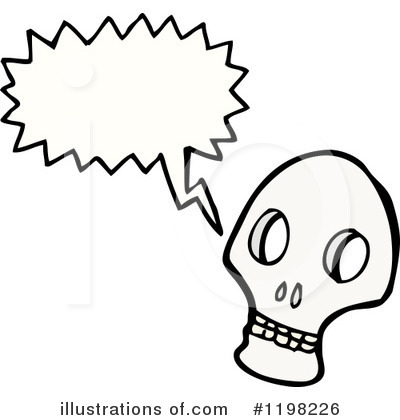 Royalty-Free (RF) Skull Clipart Illustration by lineartestpilot - Stock Sample #1198226