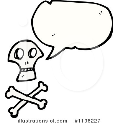 Royalty-Free (RF) Skull Clipart Illustration by lineartestpilot - Stock Sample #1198227