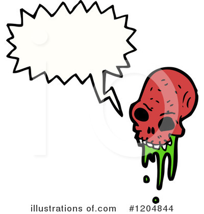 Royalty-Free (RF) Skull Clipart Illustration by lineartestpilot - Stock Sample #1204844