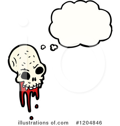 Royalty-Free (RF) Skull Clipart Illustration by lineartestpilot - Stock Sample #1204846