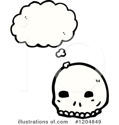 Royalty-Free (RF) Skull Clipart Illustration by lineartestpilot - Stock Sample #1204849