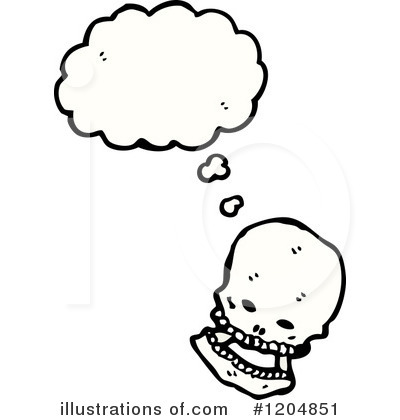 Royalty-Free (RF) Skull Clipart Illustration by lineartestpilot - Stock Sample #1204851