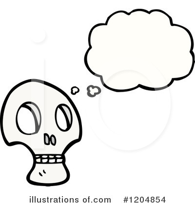 Royalty-Free (RF) Skull Clipart Illustration by lineartestpilot - Stock Sample #1204854