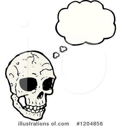 Royalty-Free (RF) Skull Clipart Illustration by lineartestpilot - Stock Sample #1204856
