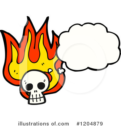 Royalty-Free (RF) Skull Clipart Illustration by lineartestpilot - Stock Sample #1204879