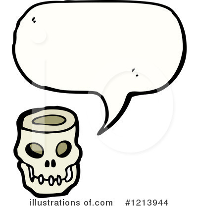 Royalty-Free (RF) Skull Clipart Illustration by lineartestpilot - Stock Sample #1213944