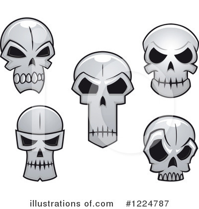 Royalty-Free (RF) Skull Clipart Illustration by Vector Tradition SM - Stock Sample #1224787