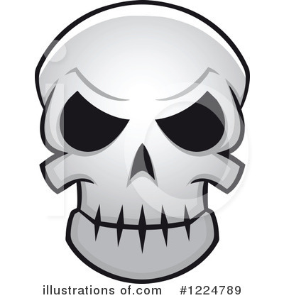 Royalty-Free (RF) Skull Clipart Illustration by Vector Tradition SM - Stock Sample #1224789