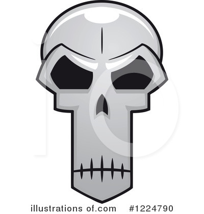 Royalty-Free (RF) Skull Clipart Illustration by Vector Tradition SM - Stock Sample #1224790