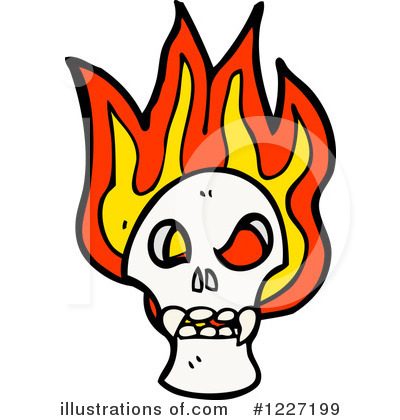 Royalty-Free (RF) Skull Clipart Illustration by lineartestpilot - Stock Sample #1227199