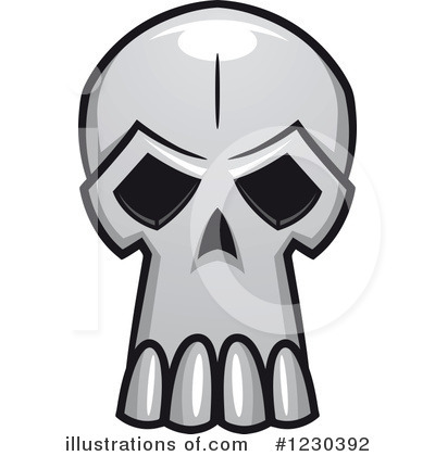 Royalty-Free (RF) Skull Clipart Illustration by Vector Tradition SM - Stock Sample #1230392