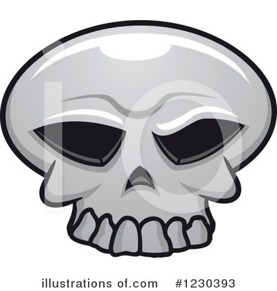 Royalty-Free (RF) Skull Clipart Illustration by Vector Tradition SM - Stock Sample #1230393