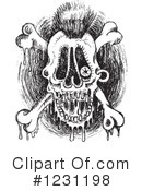 Skull Clipart #1231198 by Andy Nortnik