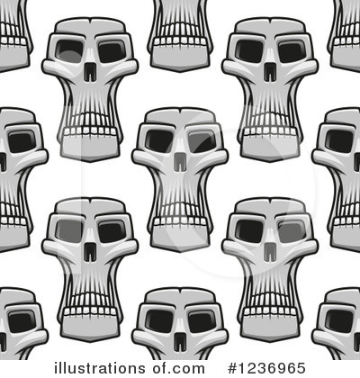 Royalty-Free (RF) Skull Clipart Illustration by Vector Tradition SM - Stock Sample #1236965