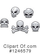 Skull Clipart #1246579 by Vector Tradition SM