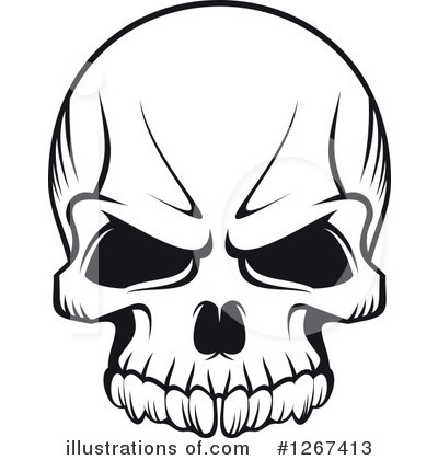 Royalty-Free (RF) Skull Clipart Illustration by Vector Tradition SM - Stock Sample #1267413