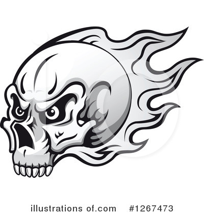 Royalty-Free (RF) Skull Clipart Illustration by Vector Tradition SM - Stock Sample #1267473