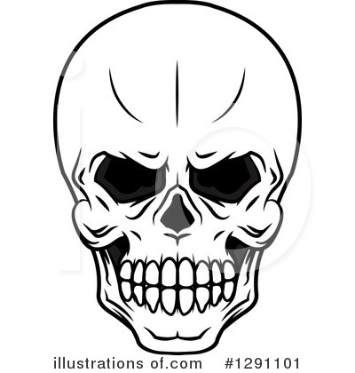 Royalty-Free (RF) Skull Clipart Illustration by Vector Tradition SM - Stock Sample #1291101