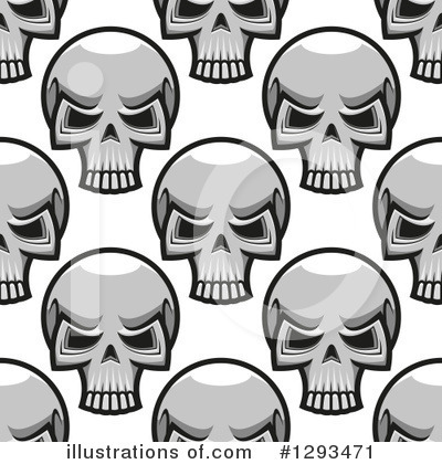 Royalty-Free (RF) Skull Clipart Illustration by Vector Tradition SM - Stock Sample #1293471