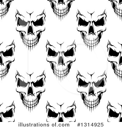 Royalty-Free (RF) Skull Clipart Illustration by Vector Tradition SM - Stock Sample #1314925