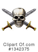 Skull Clipart #1342375 by AtStockIllustration