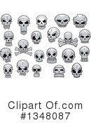 Skull Clipart #1348087 by Vector Tradition SM