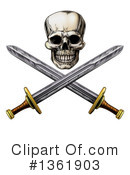 Skull Clipart #1361903 by AtStockIllustration