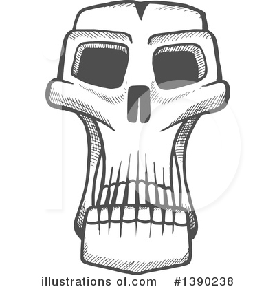 Monster Skull Clipart #1390238 by Vector Tradition SM