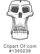 Skull Clipart #1390238 by Vector Tradition SM