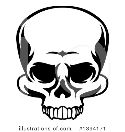 Royalty-Free (RF) Skull Clipart Illustration by AtStockIllustration - Stock Sample #1394171