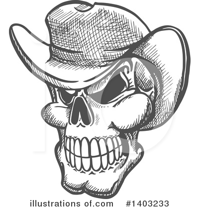 Royalty-Free (RF) Skull Clipart Illustration by Vector Tradition SM - Stock Sample #1403233