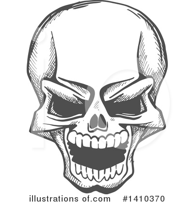 Royalty-Free (RF) Skull Clipart Illustration by Vector Tradition SM - Stock Sample #1410370