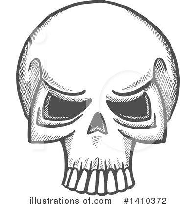 Royalty-Free (RF) Skull Clipart Illustration by Vector Tradition SM - Stock Sample #1410372