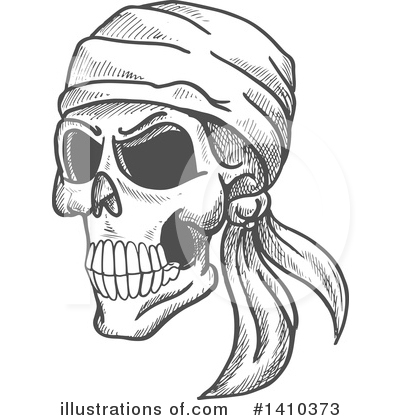 Royalty-Free (RF) Skull Clipart Illustration by Vector Tradition SM - Stock Sample #1410373