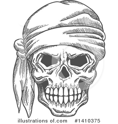 Royalty-Free (RF) Skull Clipart Illustration by Vector Tradition SM - Stock Sample #1410375