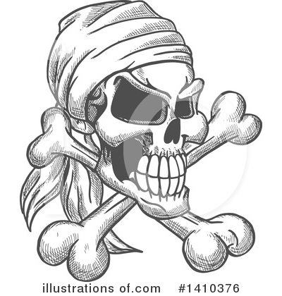 Royalty-Free (RF) Skull Clipart Illustration by Vector Tradition SM - Stock Sample #1410376