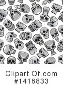 Skull Clipart #1416833 by Vector Tradition SM