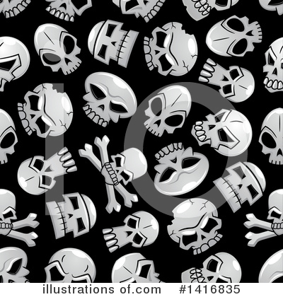 Royalty-Free (RF) Skull Clipart Illustration by Vector Tradition SM - Stock Sample #1416835